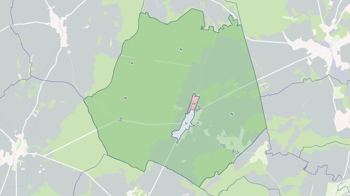 Aperçu cartographique de Bourberain, centré sur la commune