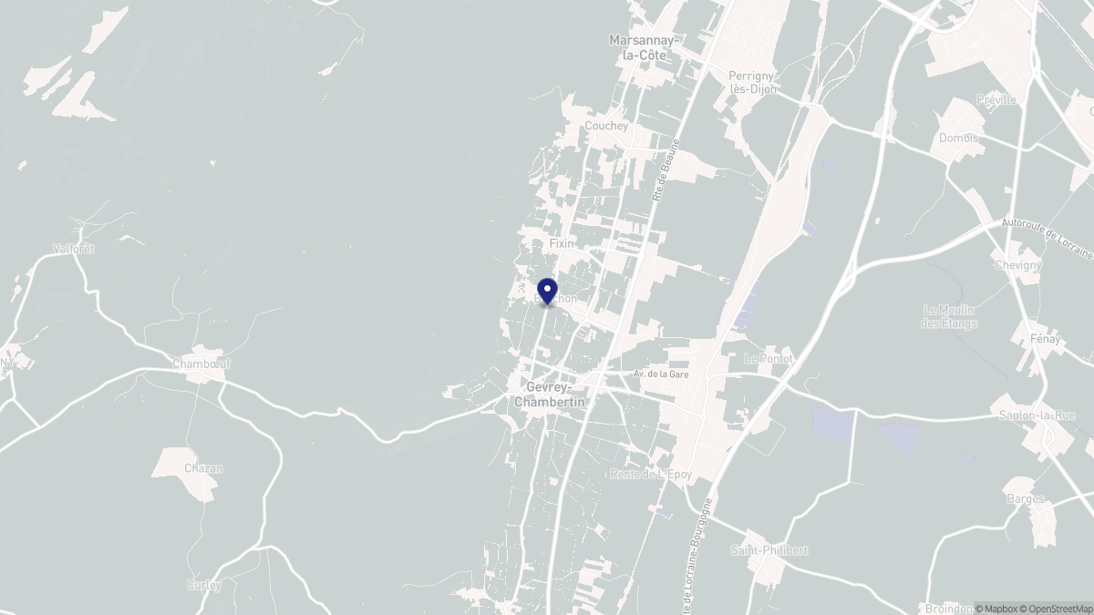 Aperçu cartographique de Brochon, centré sur la commune