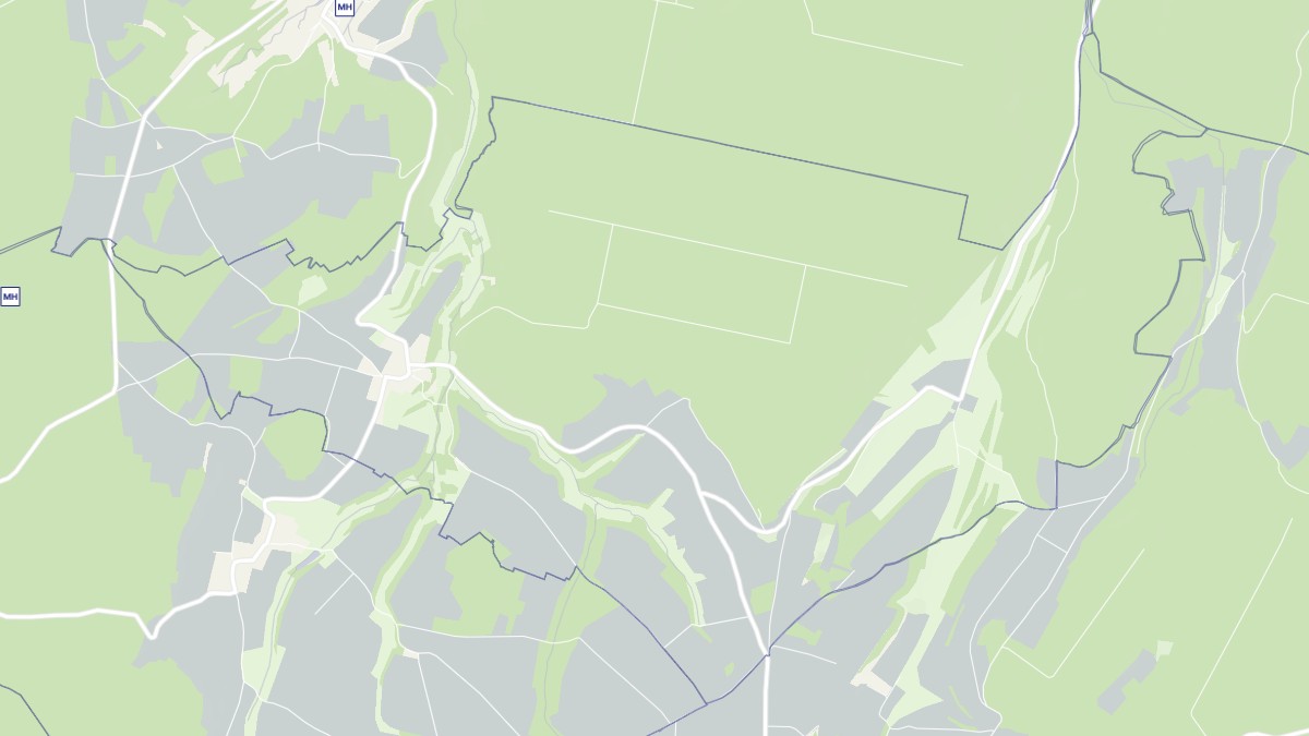 Aperçu cartographique de Buxerolles, centré sur la commune