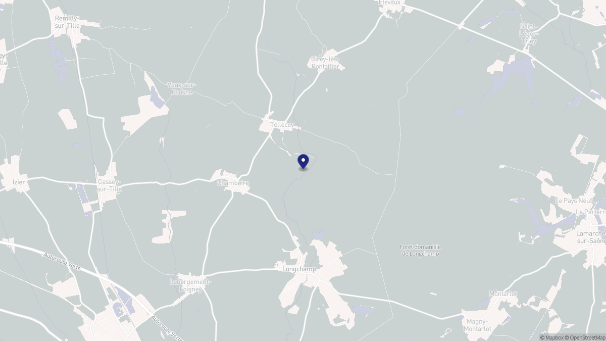 Aperçu cartographique de Chambeire, centré sur la commune