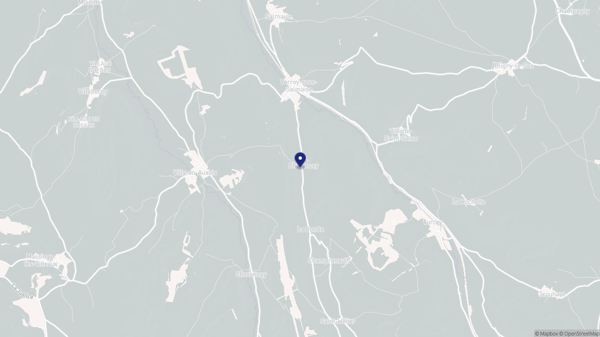 Aperçu cartographique de Charencey, centré sur la commune