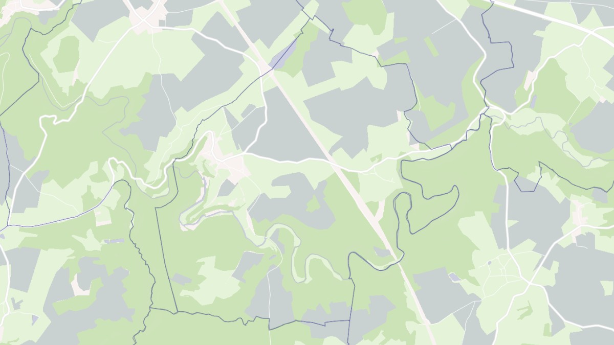 Aperçu cartographique de Courcelles-Frémoy, centré sur la commune