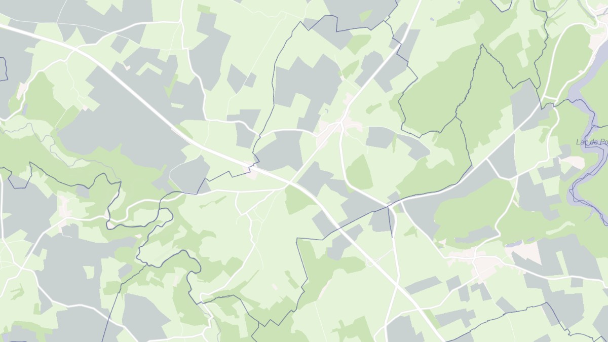Aperçu cartographique de Courcelles-lès-Semur, centré sur la commune