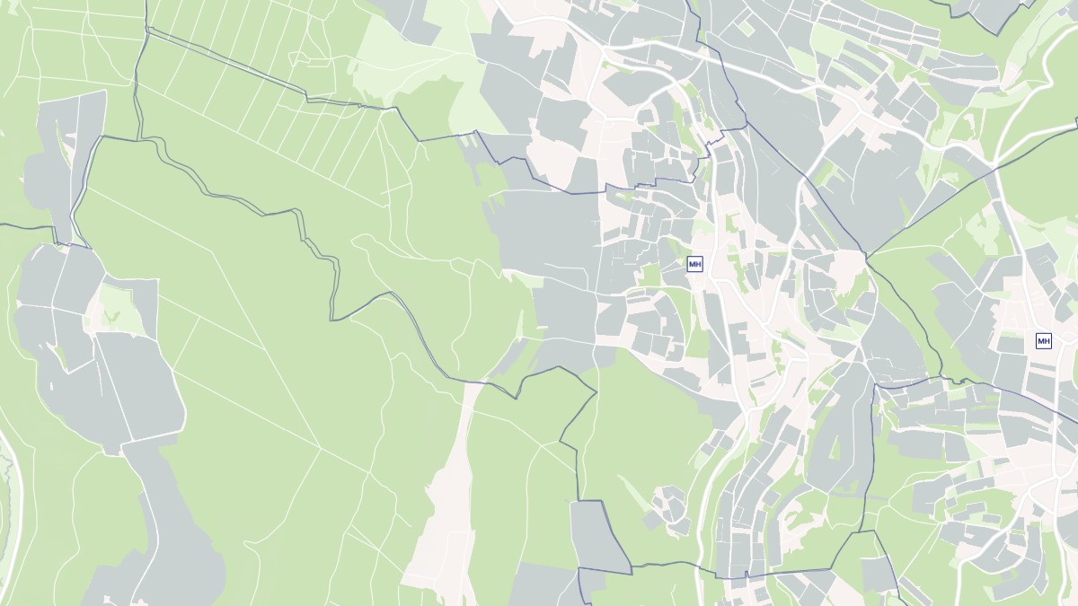 Aperçu cartographique de Échevronne, centré sur la commune