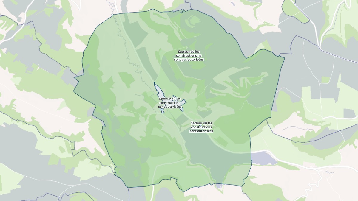 Aperçu cartographique de Grosbois-en-Montagne, centré sur la commune