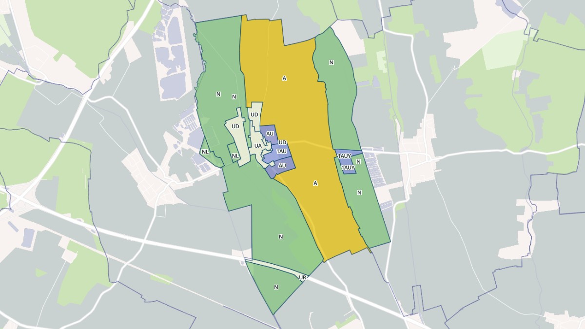 Aperçu cartographique de Izier, centré sur la commune