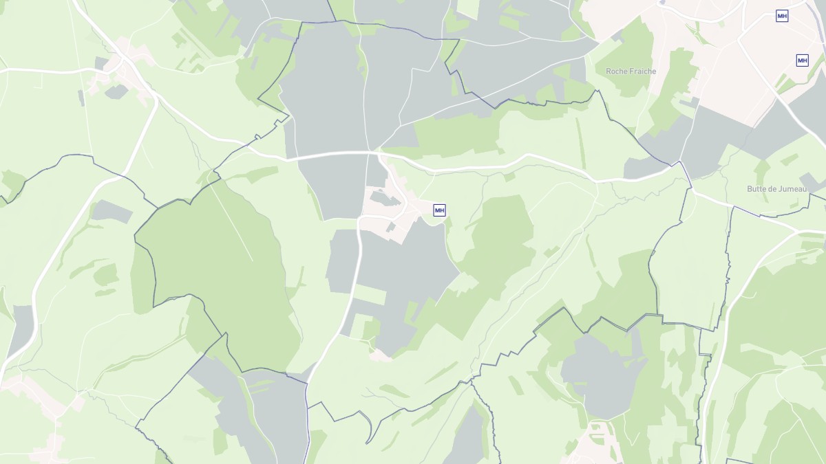 Aperçu cartographique de Lantilly, centré sur la commune