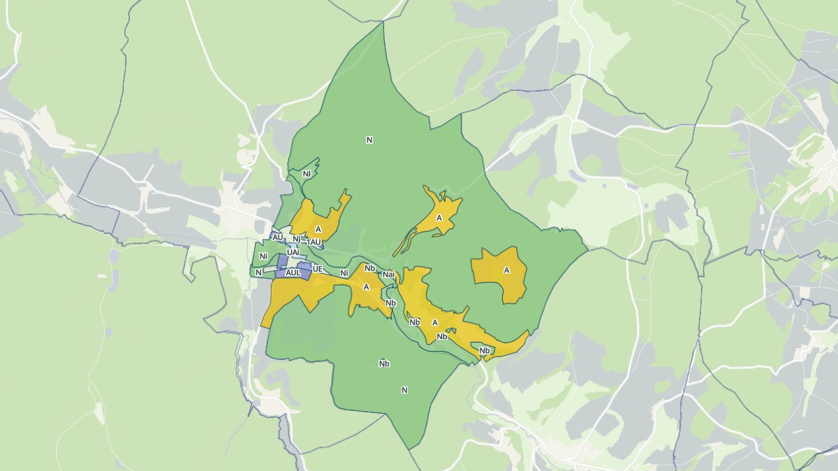 Aperçu cartographique de Leuglay, centré sur la commune