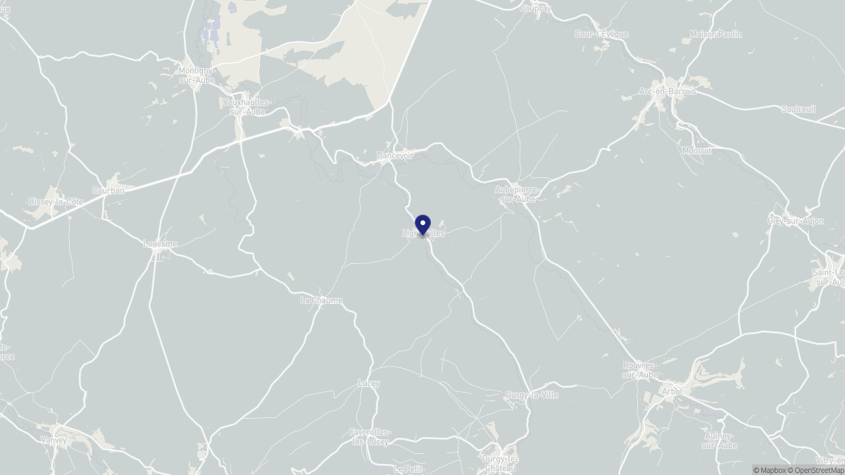 Aperçu cartographique de Lignerolles, centré sur la commune