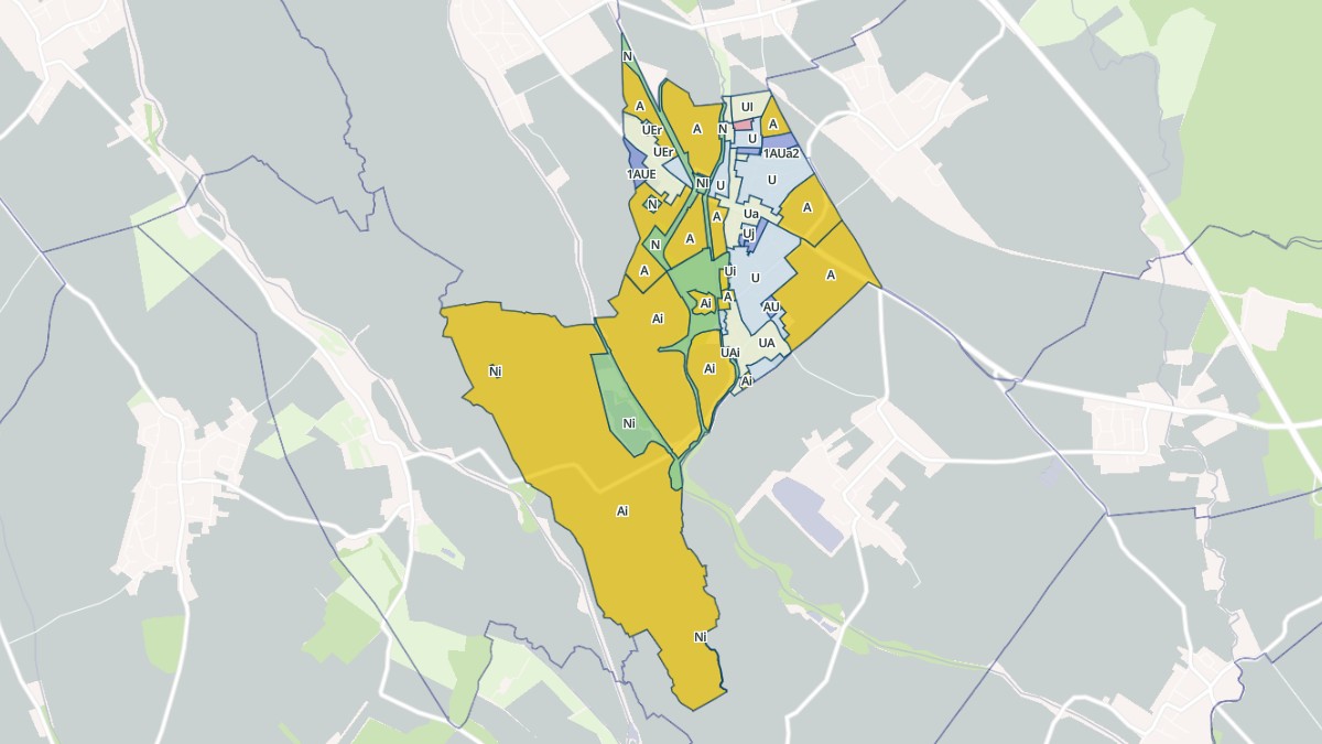 Aperçu cartographique de Longeault-Pluvault, centré sur la commune