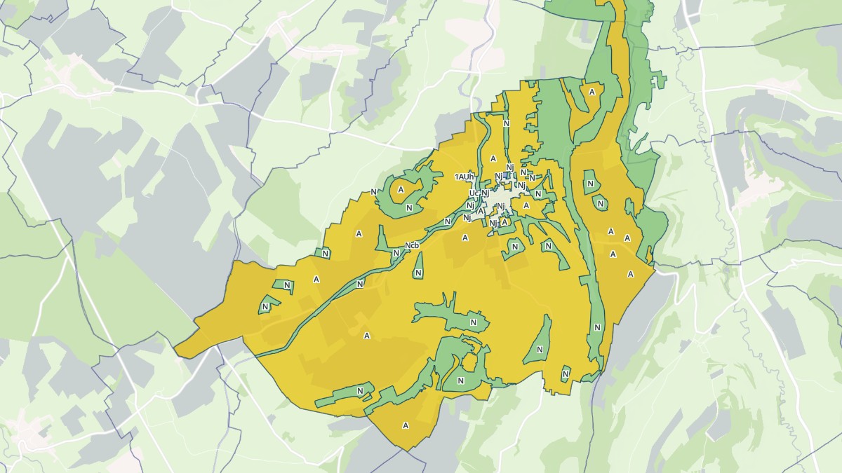 Aperçu cartographique de Marigny-le-Cahouët, centré sur la commune