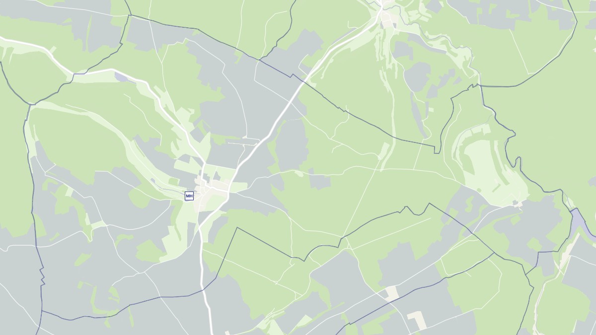 Aperçu cartographique de Mauvilly, centré sur la commune