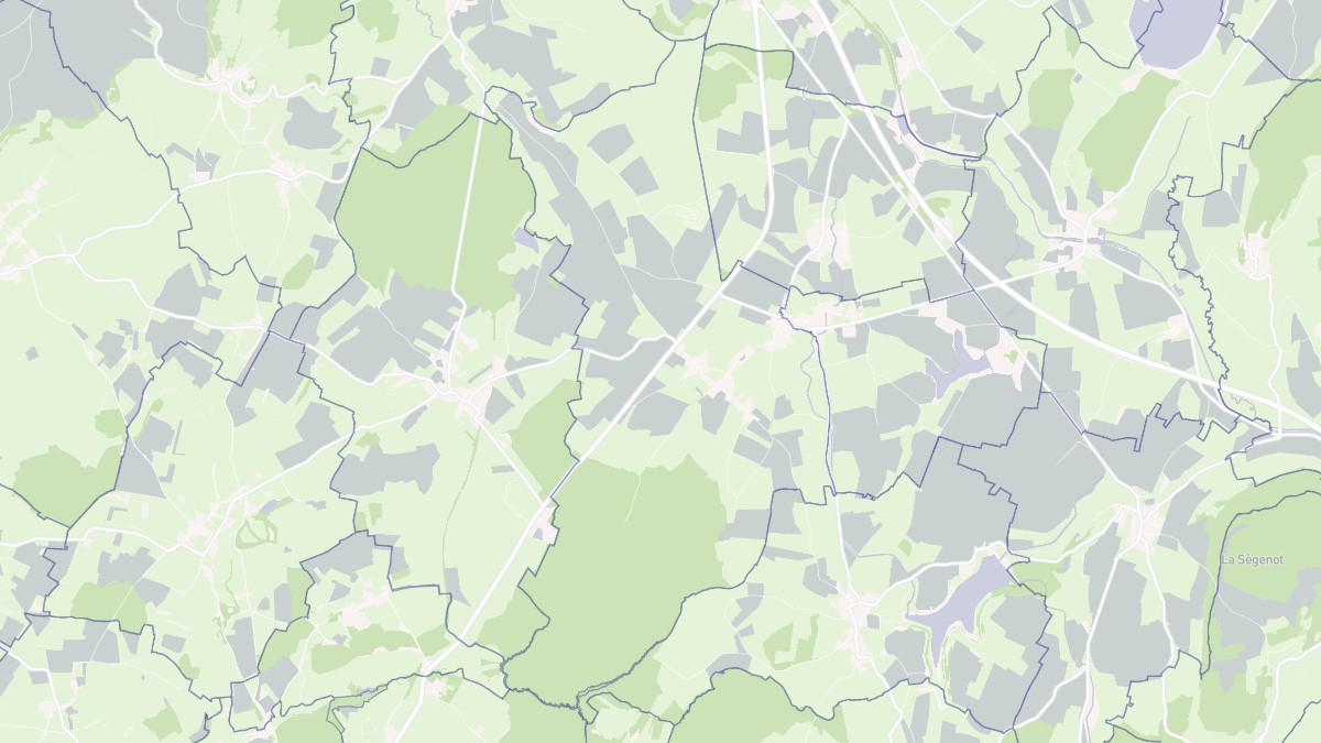 Aperçu cartographique de Meilly-sur-Rouvres, centré sur la commune