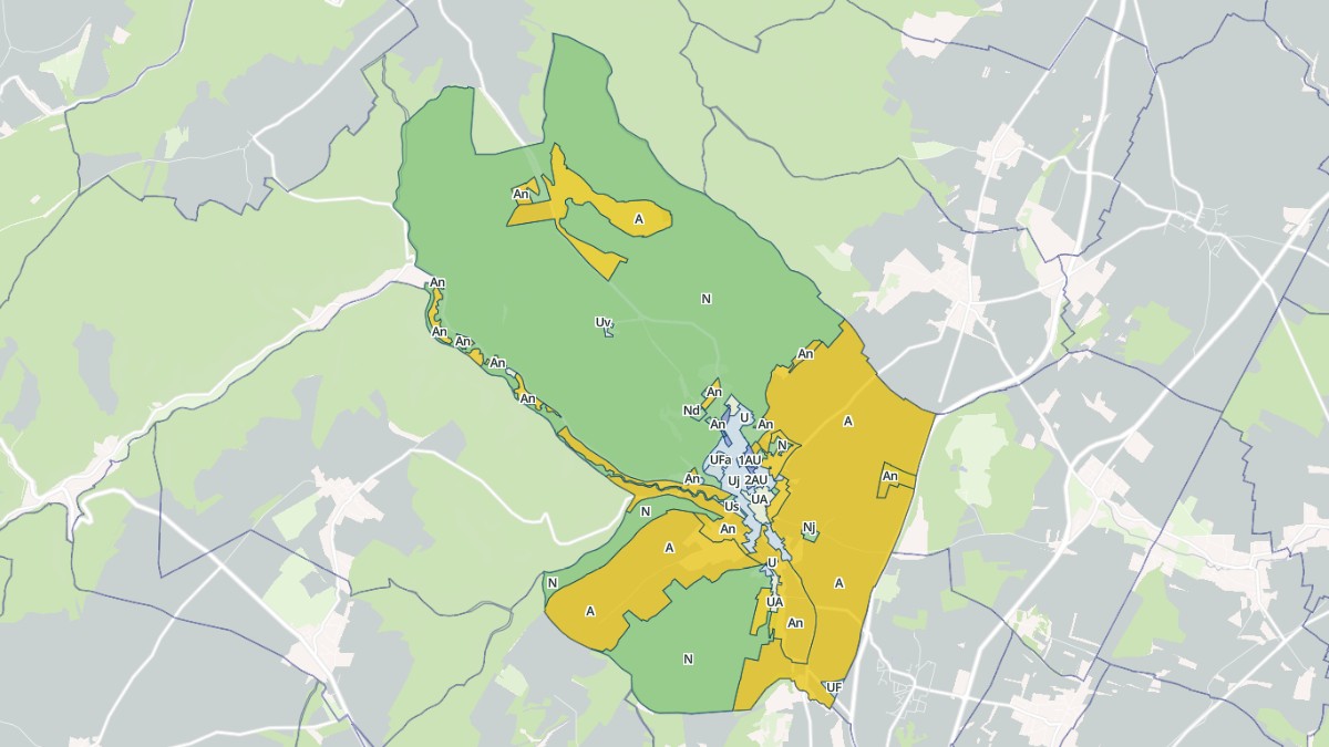 Aperçu cartographique de Messigny-et-Vantoux, centré sur la commune