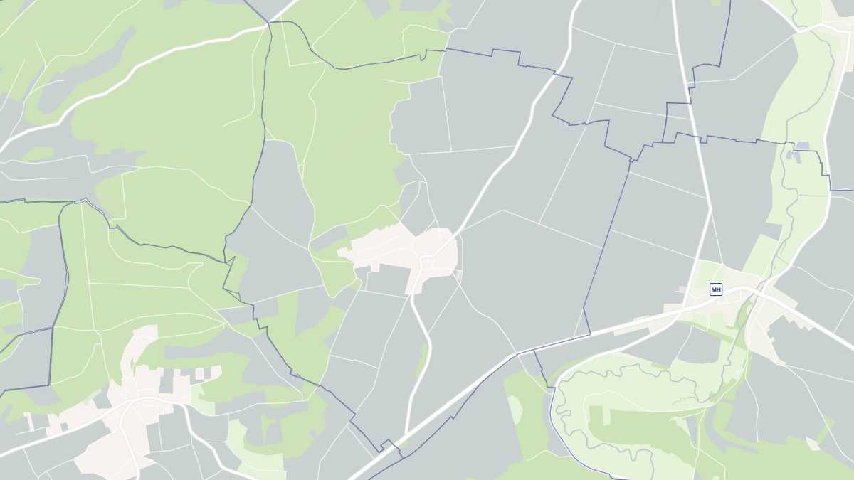 Aperçu cartographique de Mosson, centré sur la commune