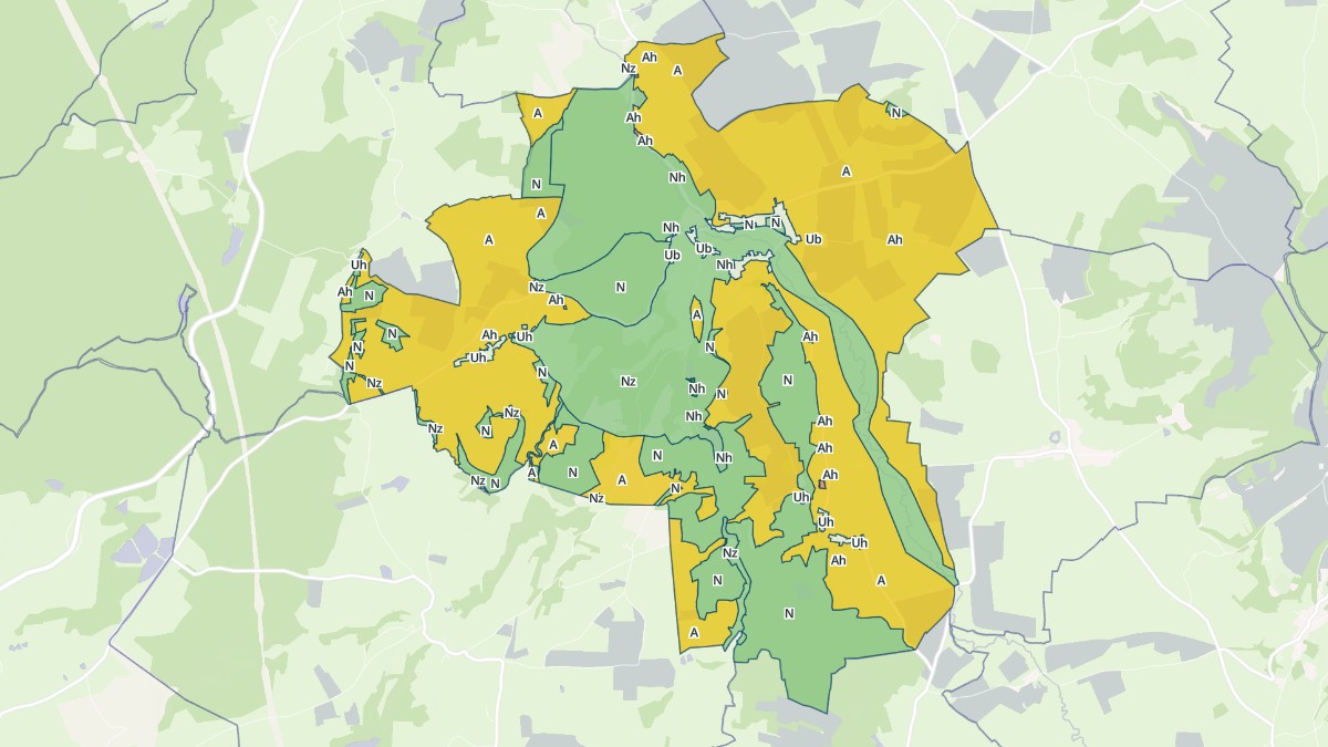 Aperçu cartographique de La Motte-Ternant, centré sur la commune