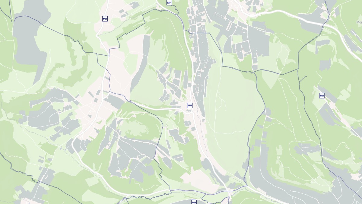 Aperçu cartographique de Nantoux, centré sur la commune