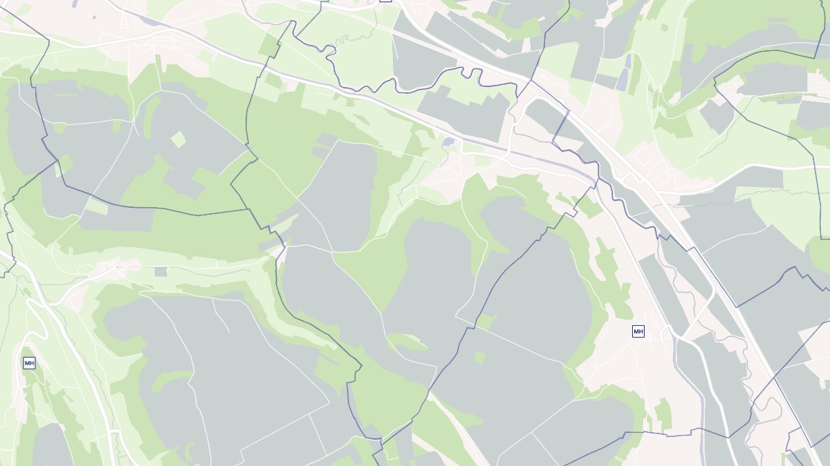Aperçu cartographique de Nogent-lès-Montbard, centré sur la commune