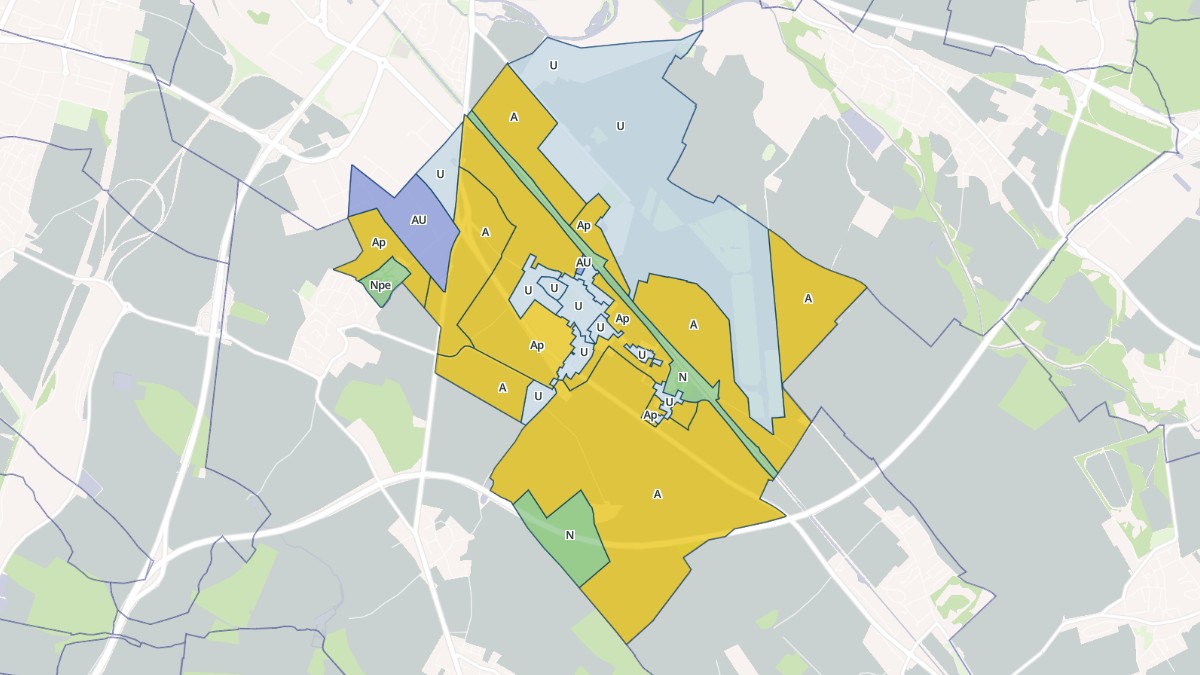 Aperçu cartographique de Ouges, centré sur la commune