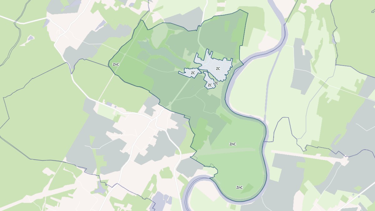 Aperçu cartographique de Poncey-lès-Athée, centré sur la commune