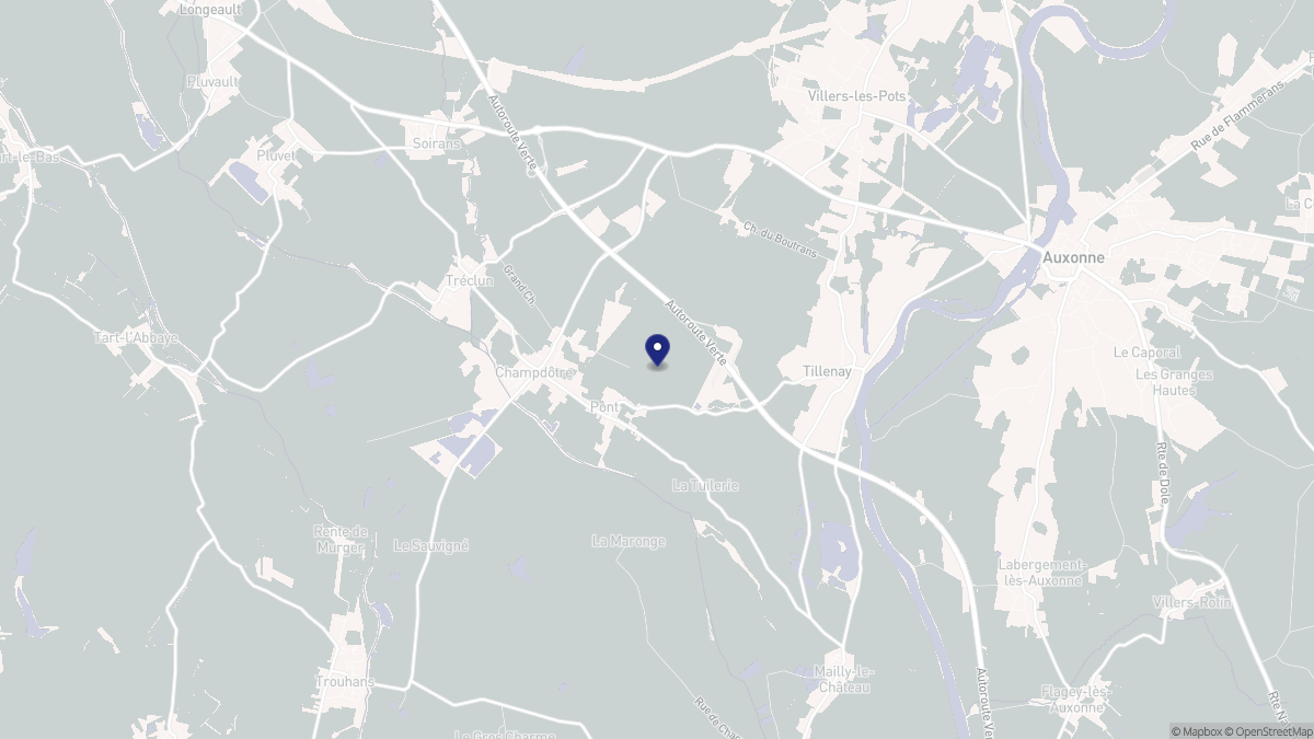 Aperçu cartographique de Pont, centré sur la commune
