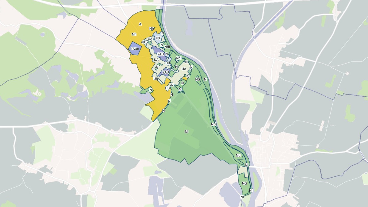 Aperçu cartographique de Pouilly-sur-Saône, centré sur la commune