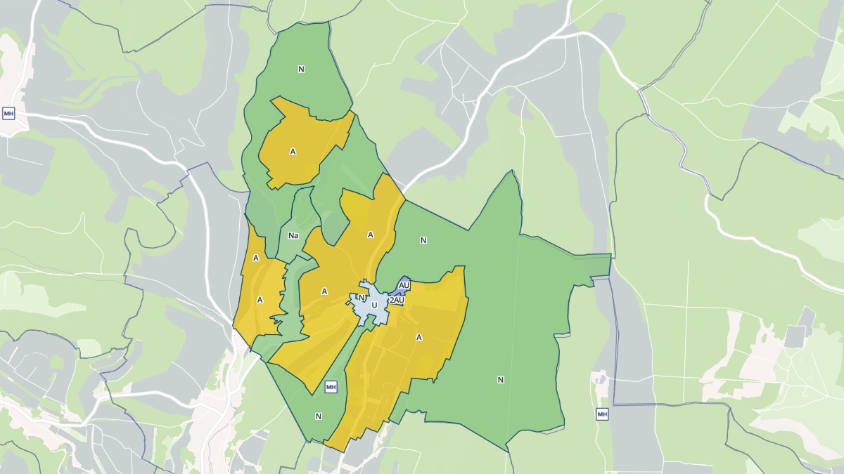 Aperçu cartographique de Reulle-Vergy, centré sur la commune