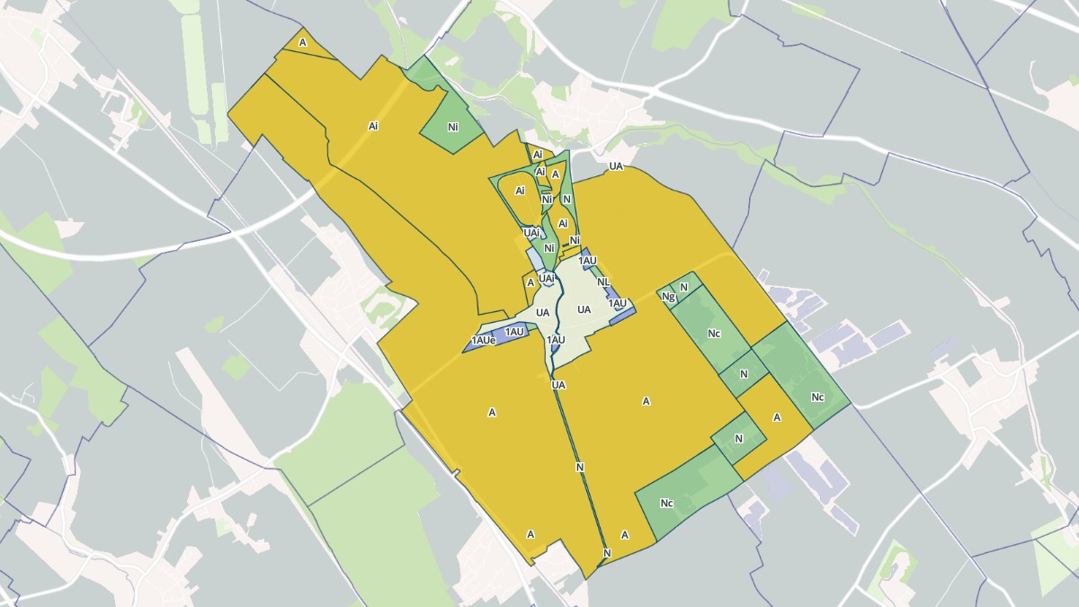 Aperçu cartographique de Rouvres-en-Plaine, centré sur la commune