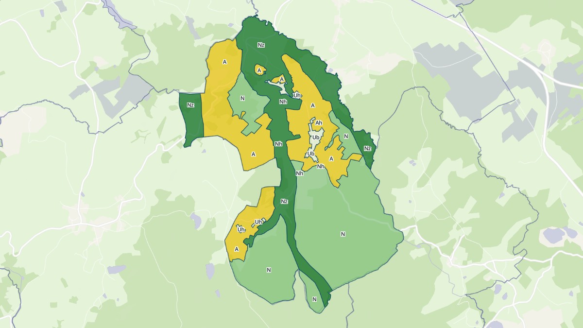 Aperçu cartographique de Saint-Andeux, centré sur la commune