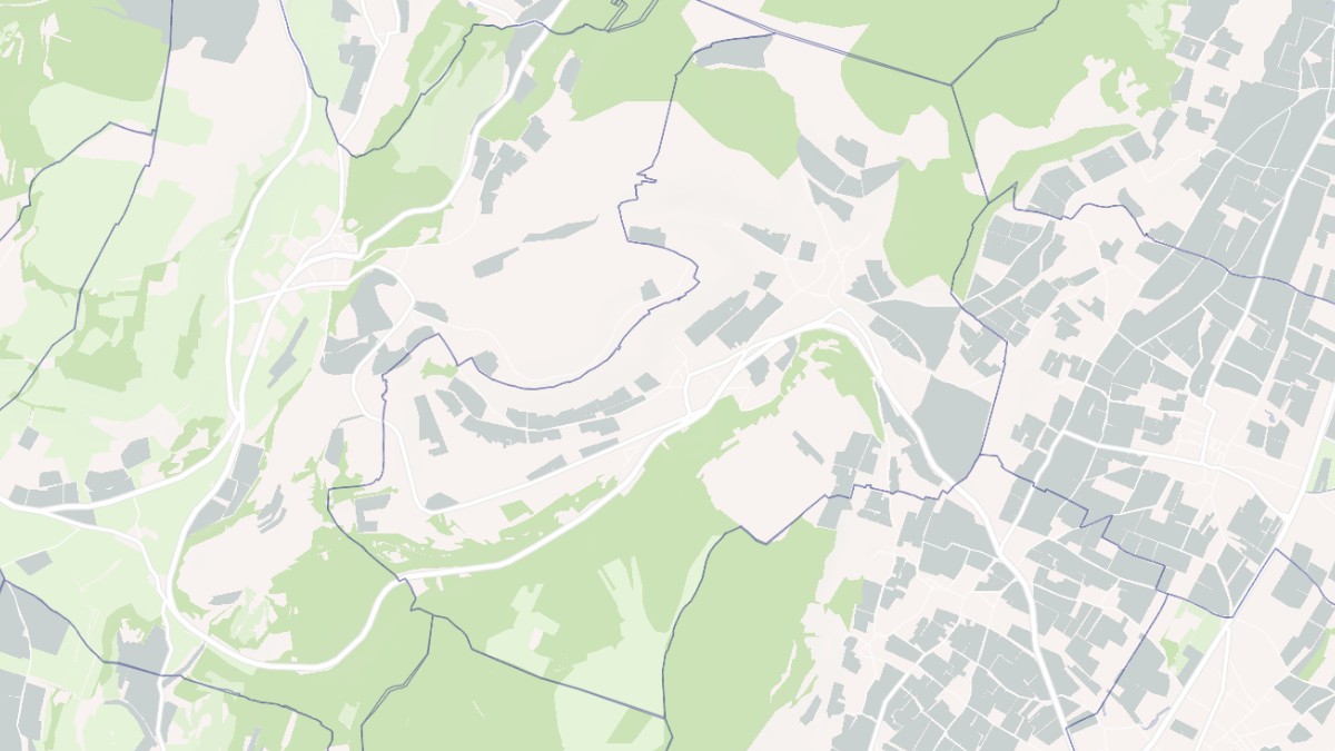 Aperçu cartographique de Saint-Aubin, centré sur la commune