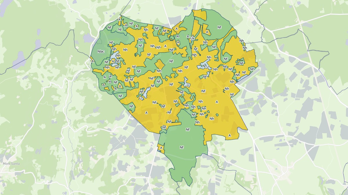 Aperçu cartographique de Saint-Martin-de-la-Mer, centré sur la commune