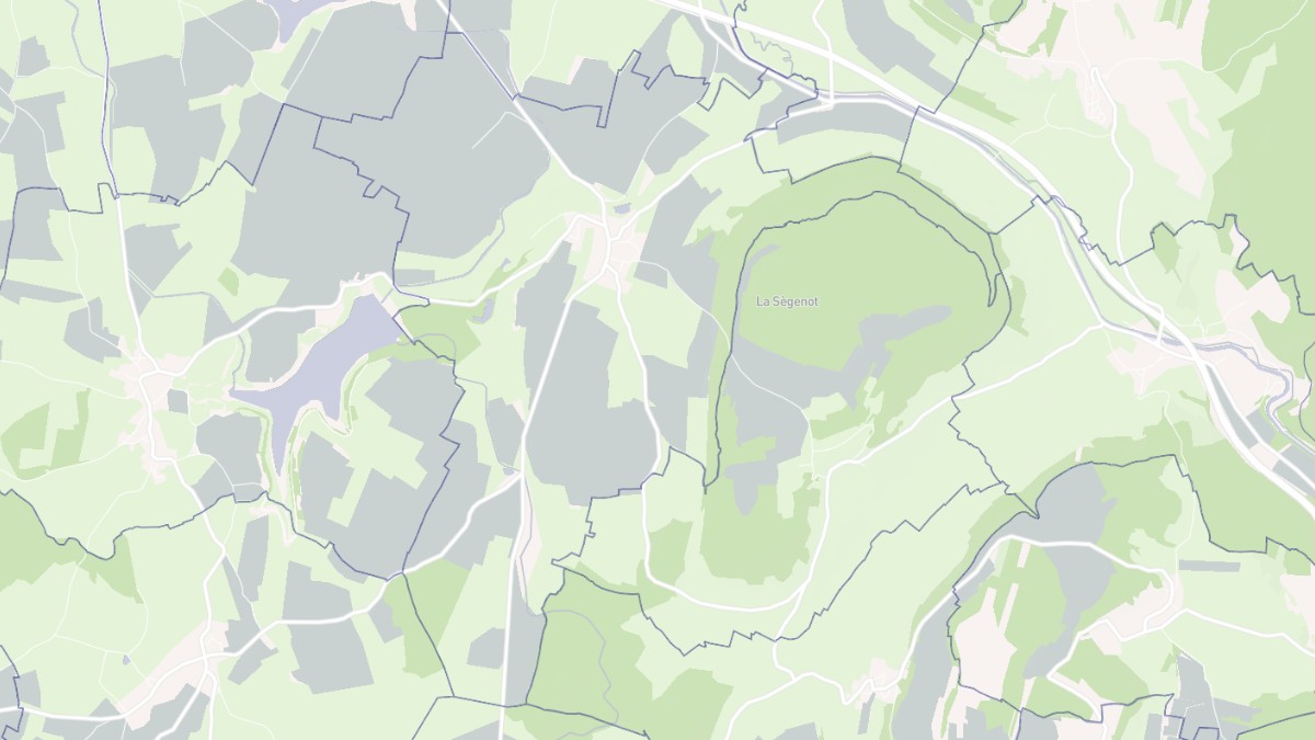 Aperçu cartographique de Sainte-Sabine, centré sur la commune