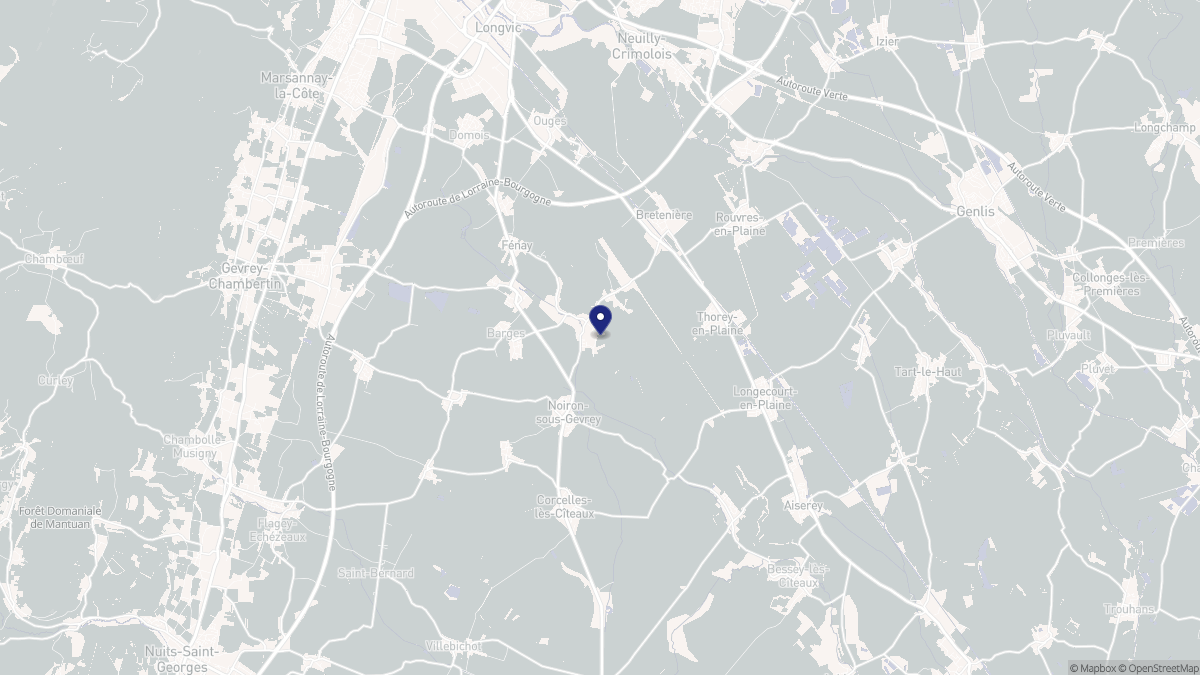 Aperçu cartographique de Saulon-la-Chapelle, centré sur la commune