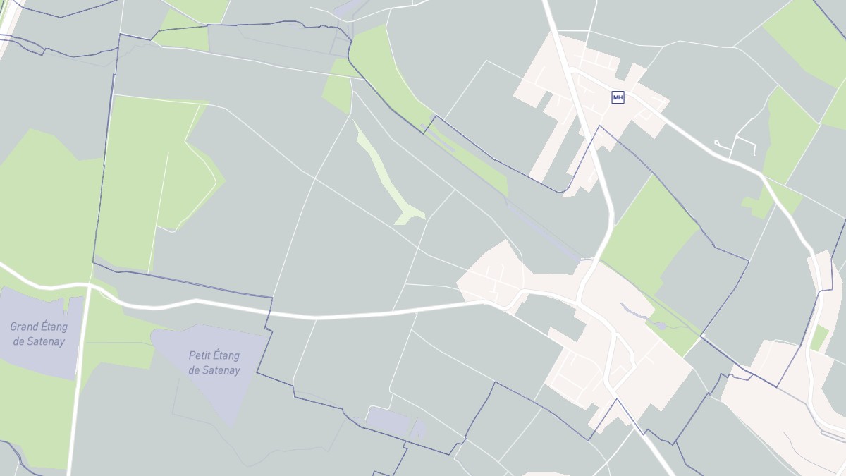Aperçu cartographique de Saulon-la-Rue, centré sur la commune
