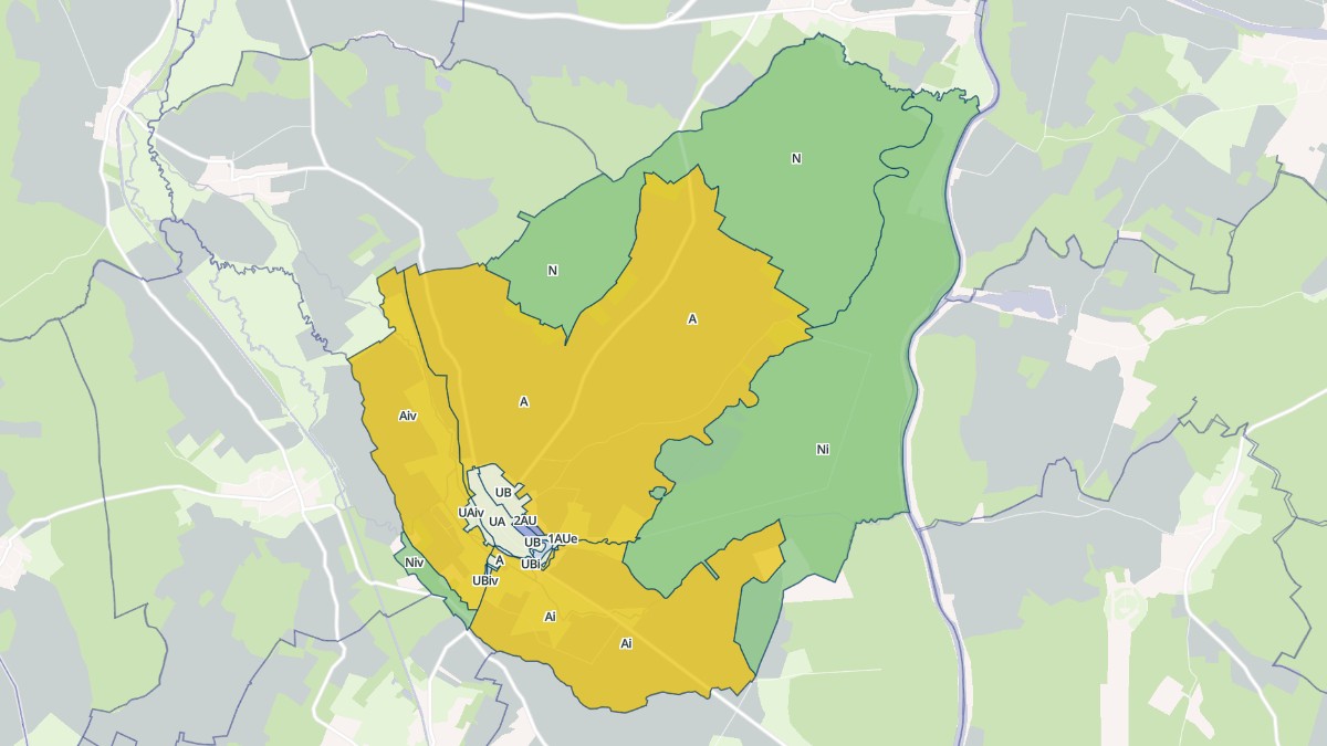 Aperçu cartographique de Talmay, centré sur la commune