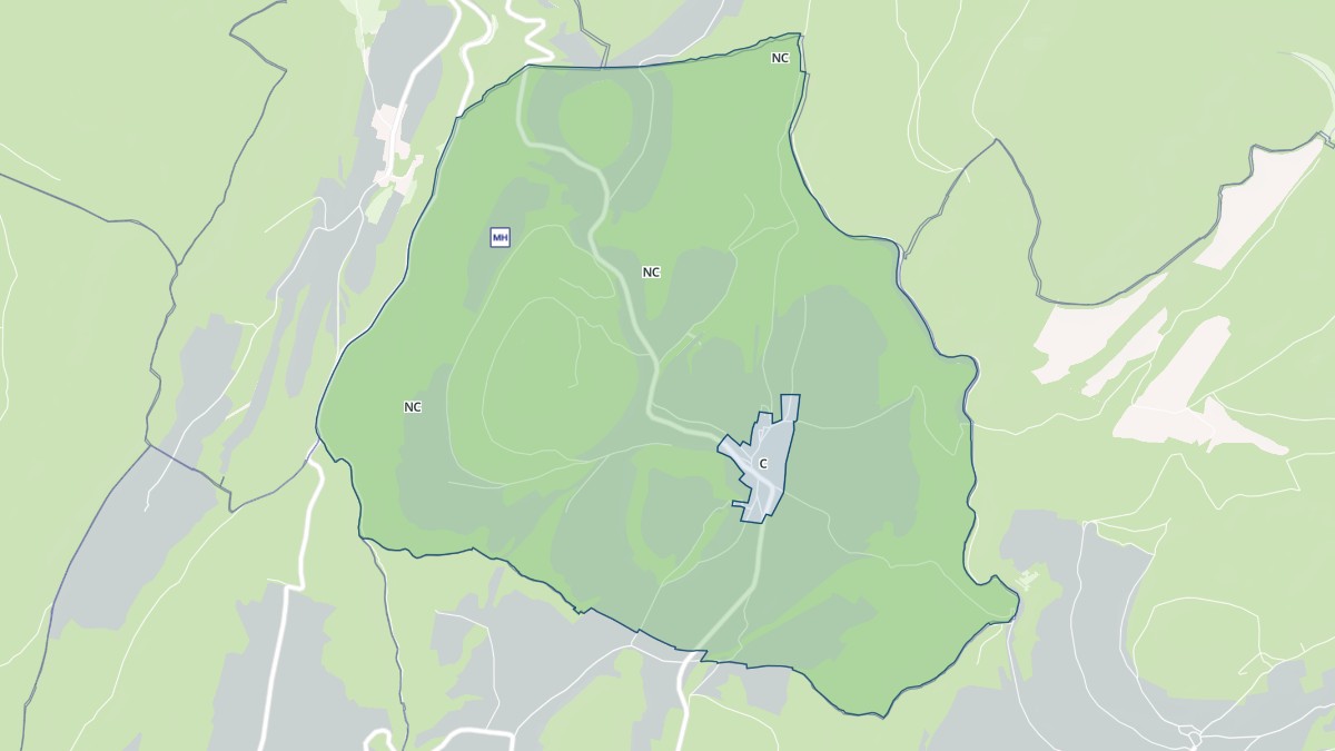 Aperçu cartographique de Urcy, centré sur la commune