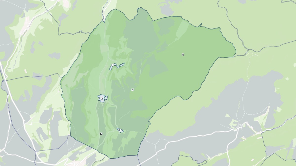Aperçu cartographique de Vaux-Saules, centré sur la commune