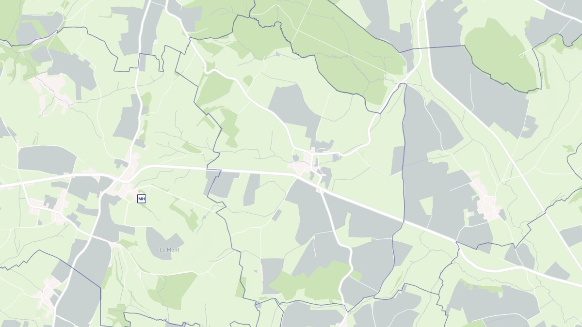 Aperçu cartographique de Veilly, centré sur la commune