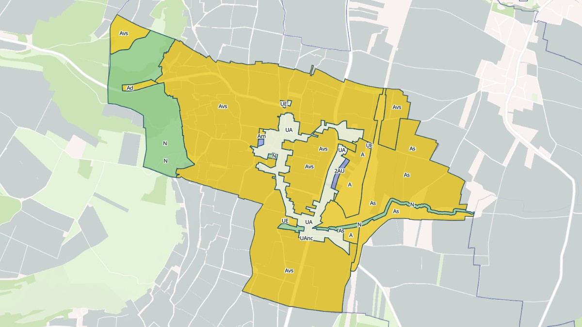 Aperçu cartographique de Vosne-Romanée, centré sur la commune