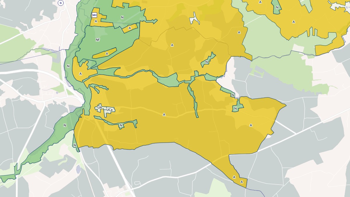 Aperçu cartographique de La Chapelle-Blanche, centré sur la commune