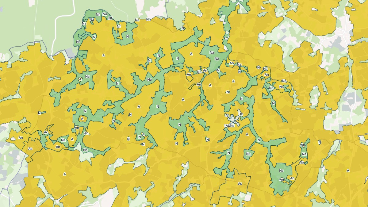 Aperçu cartographique de La Chapelle-Neuve, centré sur la commune