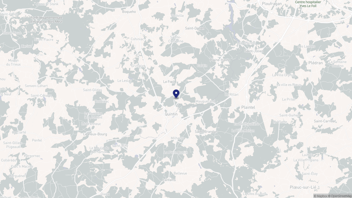Aperçu cartographique de Le Fœil, centré sur la commune