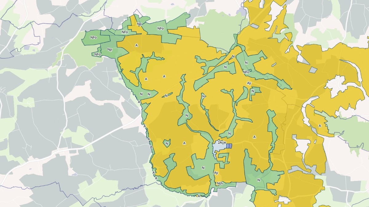 Aperçu cartographique de La Harmoye, centré sur la commune
