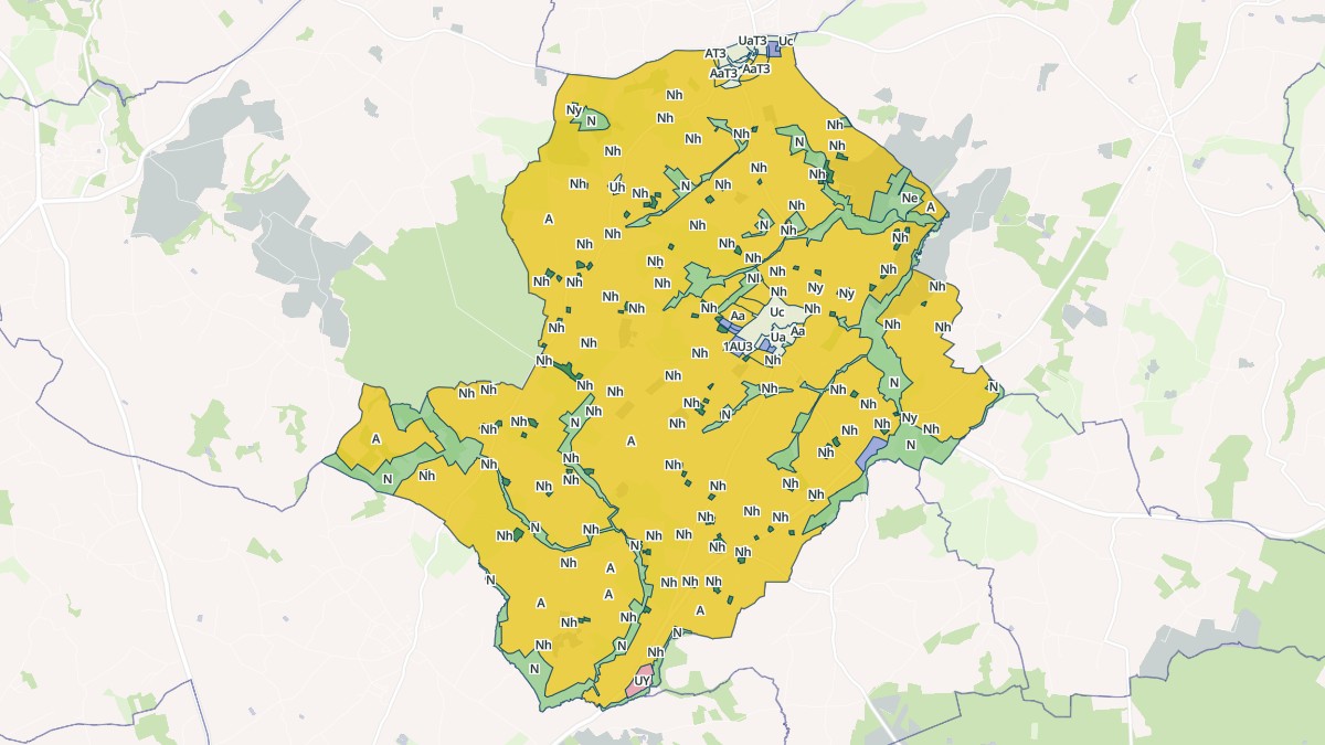 Aperçu cartographique de Hénansal, centré sur la commune