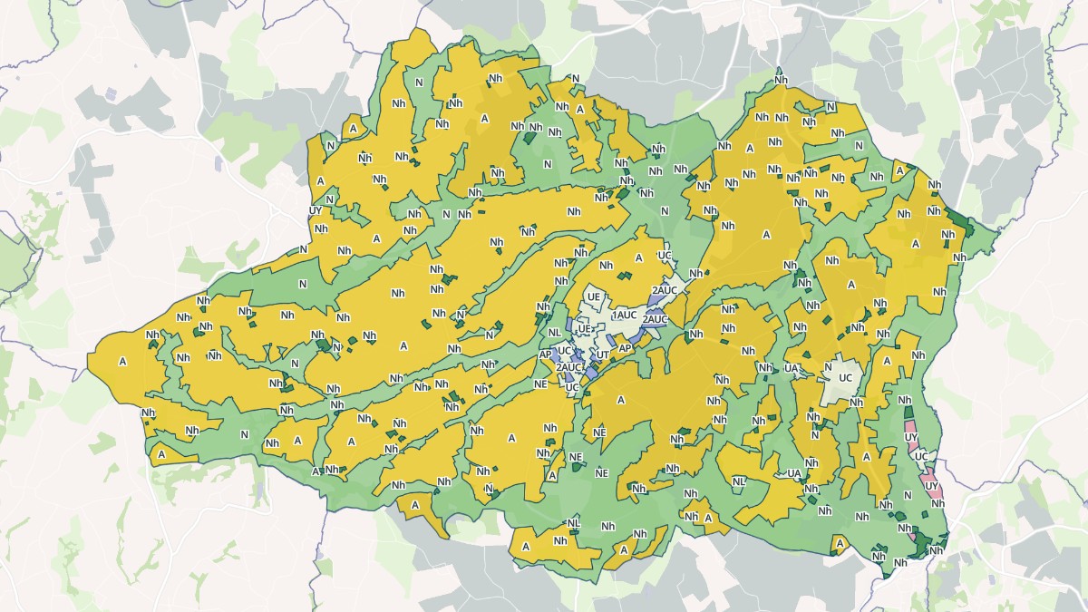Aperçu cartographique de Hénon, centré sur la commune