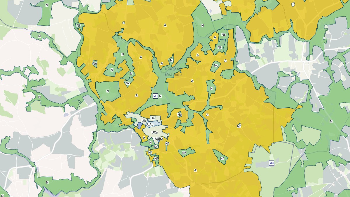 Aperçu cartographique de Languédias, centré sur la commune