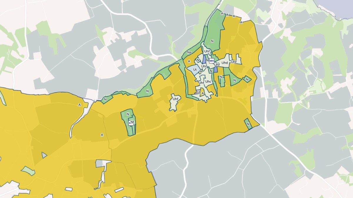 Aperçu cartographique de Lanloup, centré sur la commune