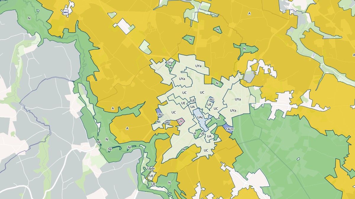 Aperçu cartographique de Lanvollon, centré sur la commune