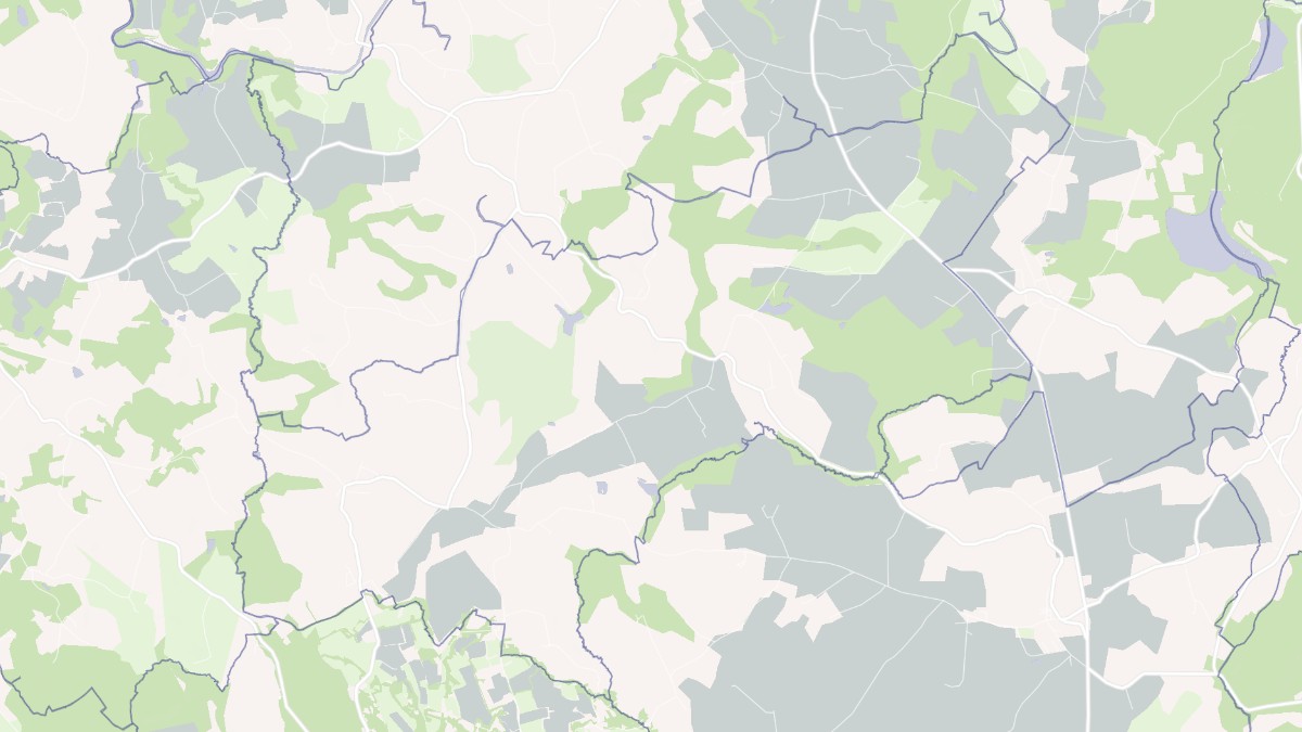 Aperçu cartographique de Lescouët-Gouarec, centré sur la commune