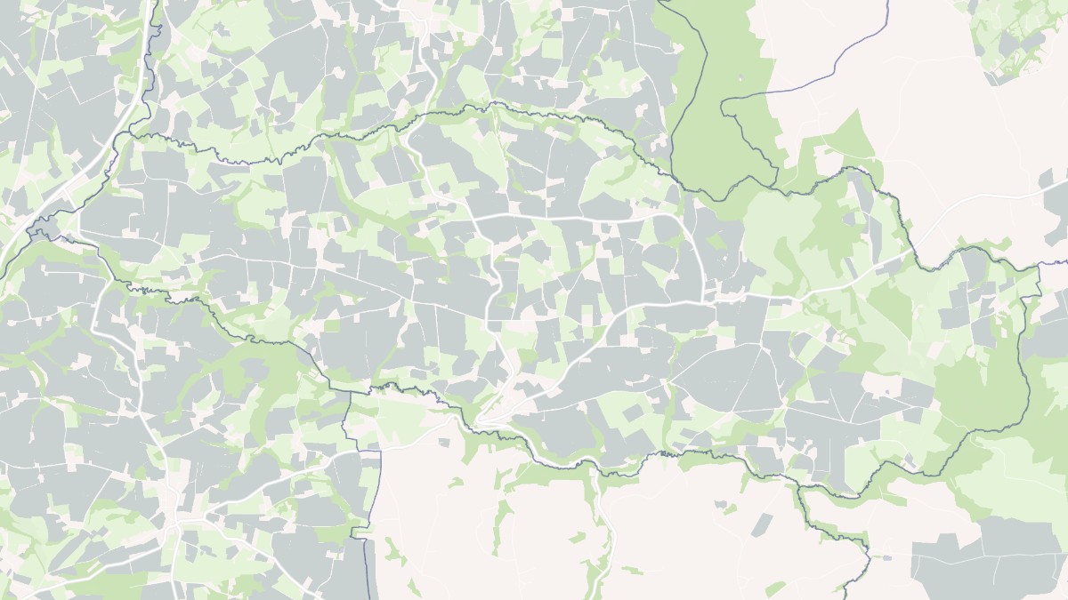 Aperçu cartographique de Locarn, centré sur la commune